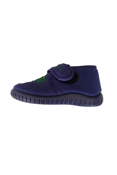 Soylu Yumuşak Nakışlı Erkek Çocuk Pandufu Lacivert - 5