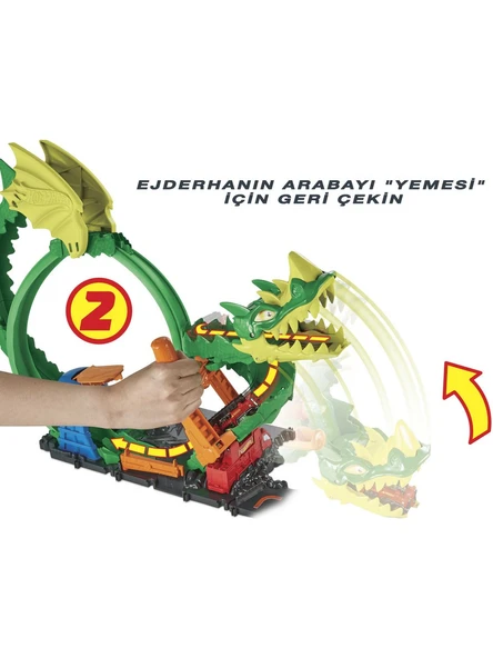 Hot Wheels Ejderhayla Mücadele Pisti HDP03 - 4