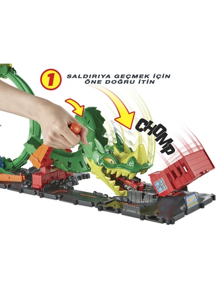 Hot Wheels Ejderhayla Mücadele Pisti HDP03 - 3