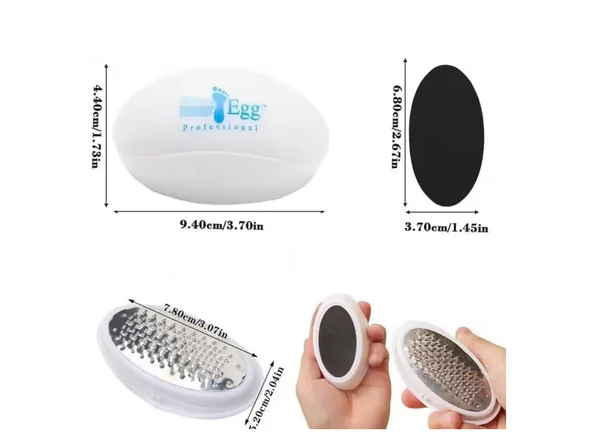 Ped Egg Pratik Kolay Ayak Bakım Törpüsü Topuk Rendesi, Bakım Aleti, Dayanıklı Manuel Pedikür Aracı, Ölü Cilt Temizleme için, - Resim 5