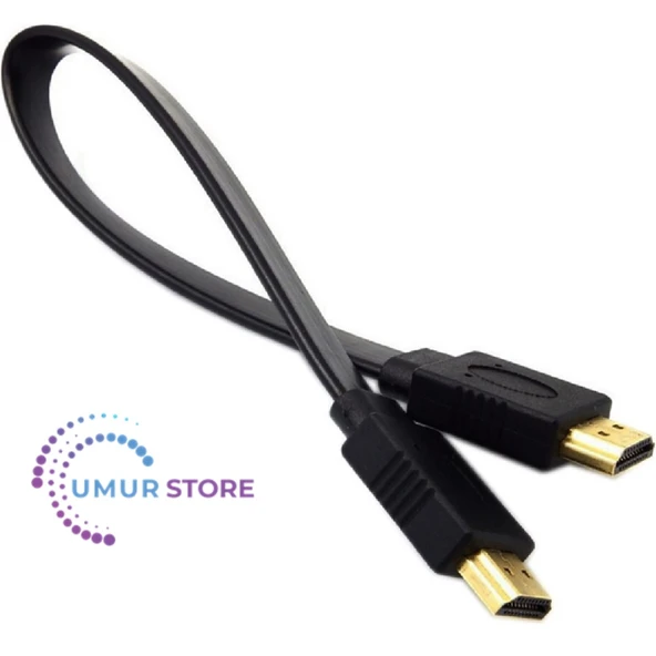 Yassı Flat Slim HDMI Kablo Uyumlu 4K Full Hd 4K 60hz 2.0 Uyumlu Kablo