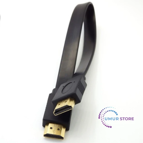 Yassı Flat Slim HDMI Kablo Uyumlu 4K Full Hd 4K 60hz 2.0 Uyumlu Kablo - 3
