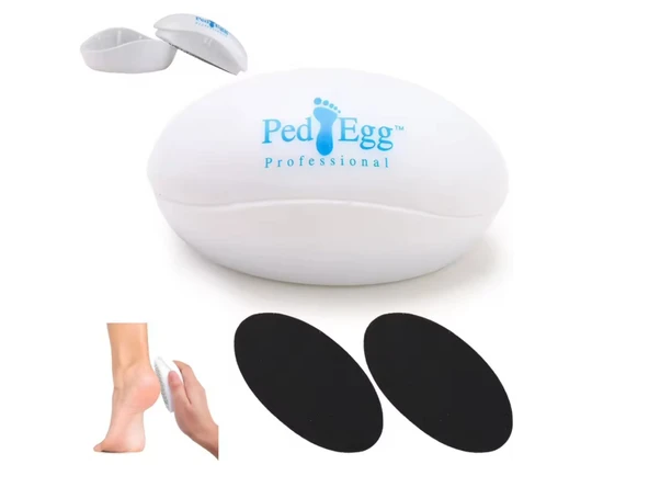 Ped Egg Pratik Kolay Ayak Bakım Törpüsü Topuk Rendesi, Bakım Aleti, Dayanıklı Manuel Pedikür Aracı, Ölü Cilt Temizleme için, ürün görseli