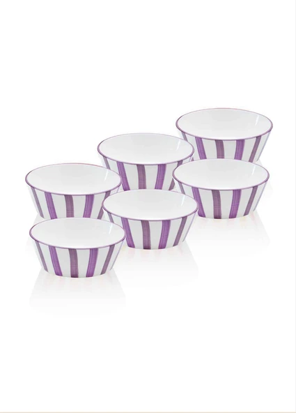 The Mia Joy Çorba Kasesi 6lı Set Mor 14 cm ürün görseli 1