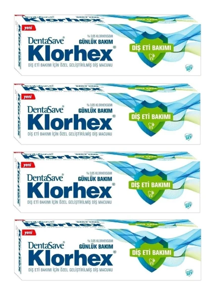 Dentasave Klorhex Klorhexidin %0.05 mg Diş Macunu 75 ml 4 Adet ürün görseli