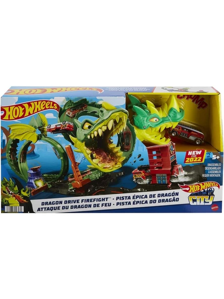 Hot Wheels Ejderhayla Mücadele Pisti HDP03 - 7