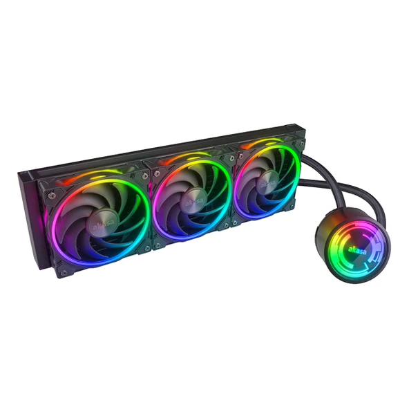 Akasa Soho 360 ARGB 360mm AM5/1700P Siyah İşlemci Sıvı Soğutucu ürün görseli 1