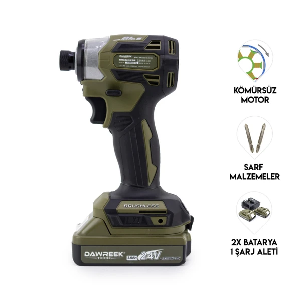 DAWREEK Torklu Vidalama LIGHT GREEN – Akülü Torklu Somun Sıkma Makinesi