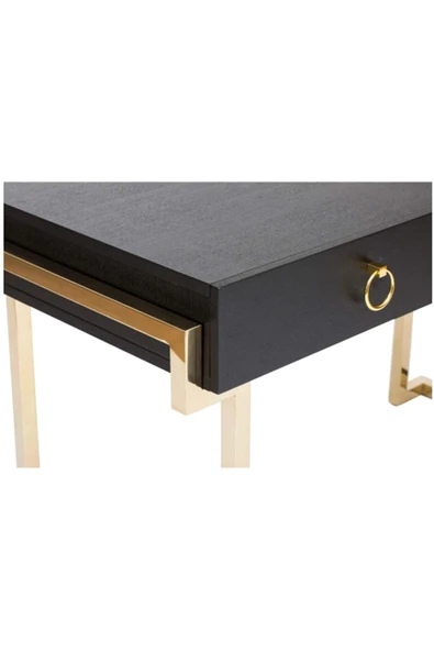 Hitit Dekorasyon Lilly Siyah Çalışma Masası - 4