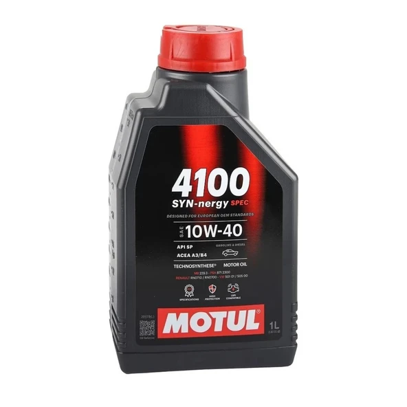 Motul 4100 Syn-Nergy Spec 10W-40 Motor Yağı 1Lt. ürün görseli