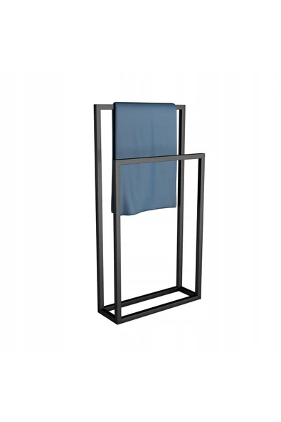 Hitit Dekorasyon Lacerda Siyah Metal Havluluk 2'li - 3