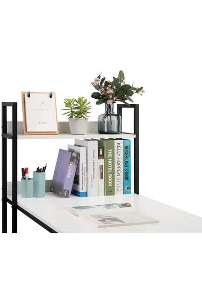 Hitit Dekorasyon Kubi Çalışma Masası Beyaz - 3