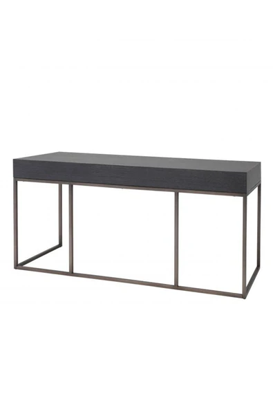 Hitit Dekorasyon Molly Siyah Metal Çalışma Masası - 3