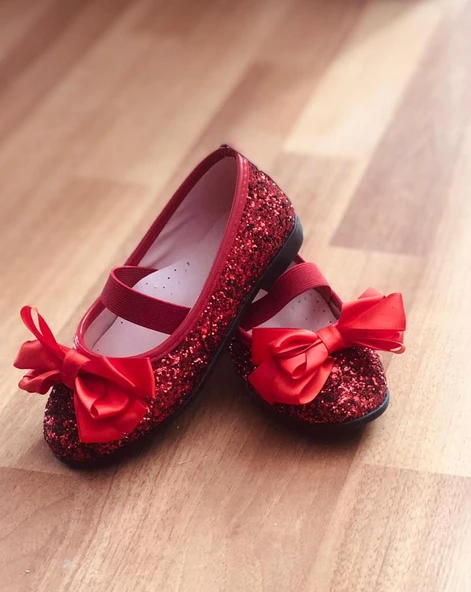 GALA önü fiyonklu simli çocuk babet ürün görseli 1