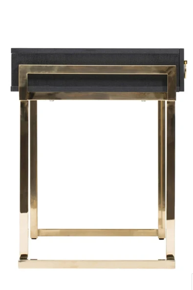 Hitit Dekorasyon Lilly Siyah Çalışma Masası - 3