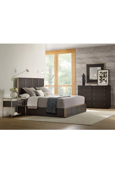 Hitit Dekorasyon Gilda Pirinç Eskitme Komodin - 5