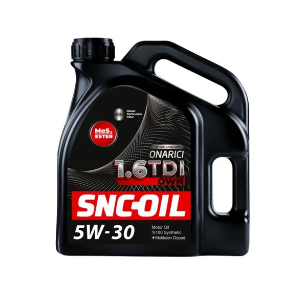 Snc-Oıl 1.6 Tdı Mos2 Ester Own %100 Sentetik Dpf 5W-30 Motor Yağı ürün görseli