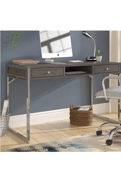 Hitit Dekorasyon Emily Paslanmaz Metal Çalışma Masası - 2