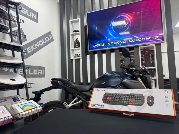 Hytech Gamy HYK-46 Kırmızı Kablolu Oyuncu Klavye Mouse Seti