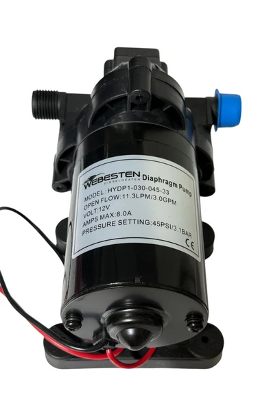 WEBESTEN Karavan Hidrofor 11.3 Lt. / Dk . 12 V 45 Psi - Resim 3