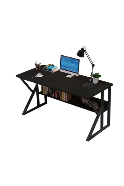 Hitit Dekorasyon Hope Siyah Metal Çalışma Masası ürün görseli