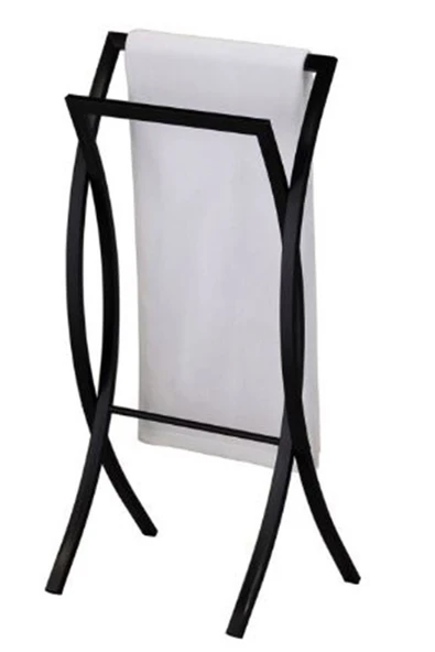 Hitit Dekorasyon Vargas Siyah Metal Ayaklı Havluluk - 3