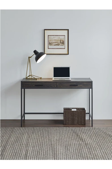 Hitit Dekorasyon Emma Siyah Metal Çalışma Masası
