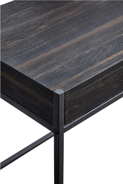 Hitit Dekorasyon Emma Siyah Metal Çalışma Masası - 3