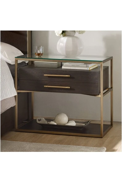 Hitit Dekorasyon Gilda Pirinç Eskitme Komodin - 2