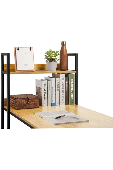 Hitit Dekorasyon Kubi Çalışma Masası Somono Meşe - 3