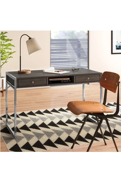 Hitit Dekorasyon Emily Paslanmaz Metal Çalışma Masası - 4