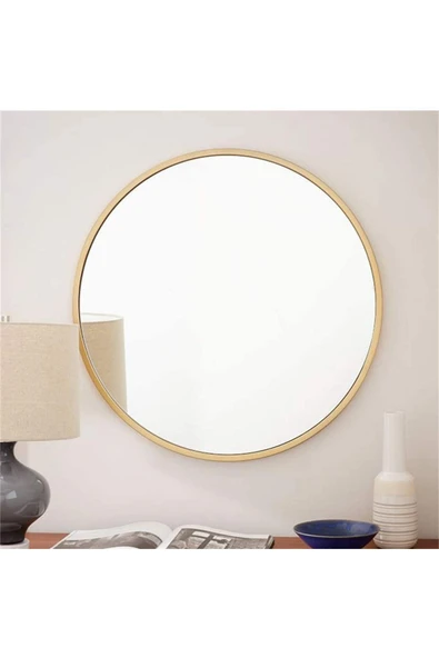 Hitit Dekorasyon Helya Gold Metal Duvar Aynası - 2