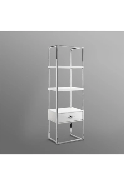 Hitit Dekorasyon Rihanna Paslanmaz Metal Kitaplık & Raf - 4