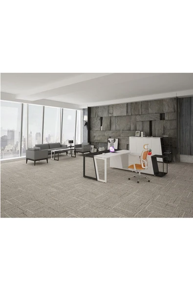 Hitit Dekorasyon Dila Siyah&beyaz Metal Yönetici Çalışma Masası 220*200 - 4