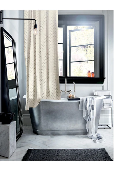 Hitit Dekorasyon Luciana Siyah Metal Ayaklı Havluluk - 5