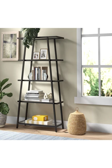 DecovizyonTasarım Agate Siyah Kitaplık - 2