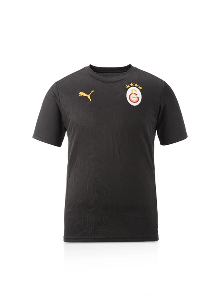 Galatasaray Orijinal Lisanslı Sıfır Yaka Siyah A Takım Antrenman T-Shirt + Şal Kaşkol Set Hediyelik Ahşap Kutulu - 2