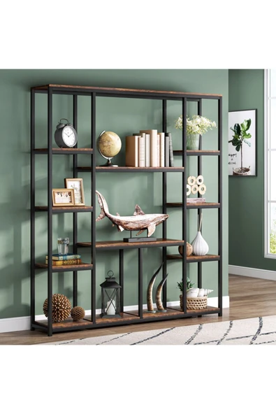 Hitit Dekorasyon Scan Siyah Metal Kitaplık - 2