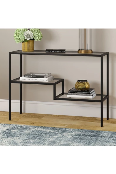 Hitit Dekorasyon Izabel Siyah Metal Dresuar - 6