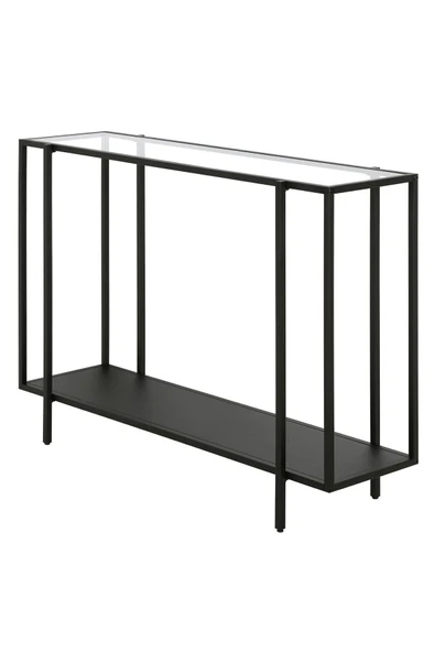 Hitit Dekorasyon Adeline Siyah Metal Cam Kahve Ahşap Dresuar - Resim 4