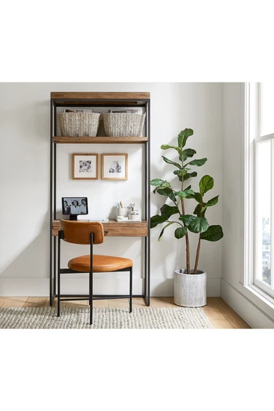 Hitit Dekorasyon Mais Siyah Metal Sandalye Deri - 2