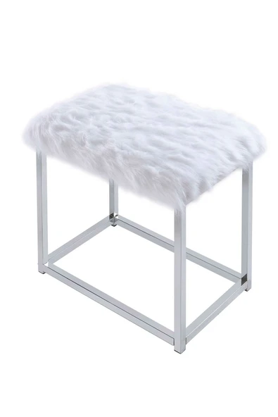 Hitit Dekorasyon Abigail Paslanmaz Metal Makyaj Masası & Tabure - 7