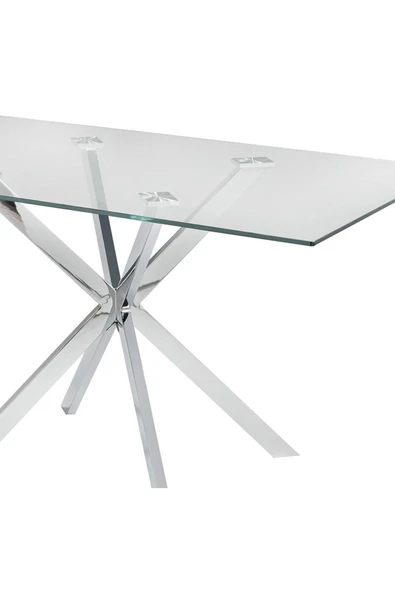 Hitit Dekorasyon Zalika Paslanmaz Metal Yemek Masası - 2