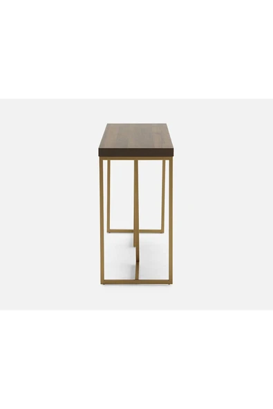 Hitit Dekorasyon George Gold Metal Ahşap Dresuar Konsol - 3