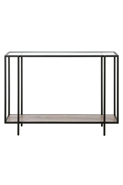 Hitit Dekorasyon Adeline Siyah Metal Cam Siyah Ahşap Dresuar