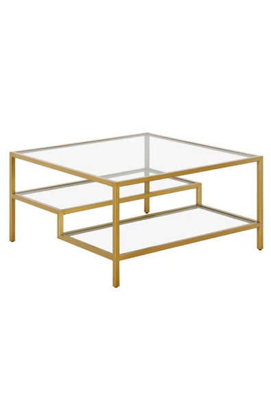 Hitit Dekorasyon Nou Gold Metal Kare Orta Sehpa - 5