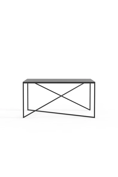 Hitit Dekorasyon Sat Siyah Metal Orta Sehpa - 4