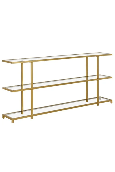 Hitit Dekorasyon Betty Gold Metal&cam Dresuar 160cm - Resim 3