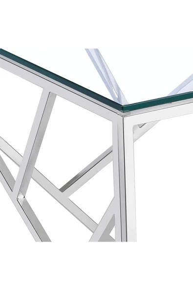 Hitit Dekorasyon Renna Paslanmaz Metal Yan Sehpa - 2