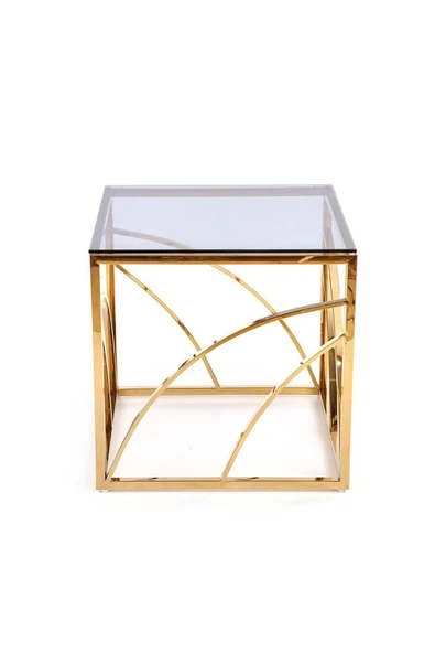 Hitit Dekorasyon Arina Gold Metal Yan Sehpa - Resim 2